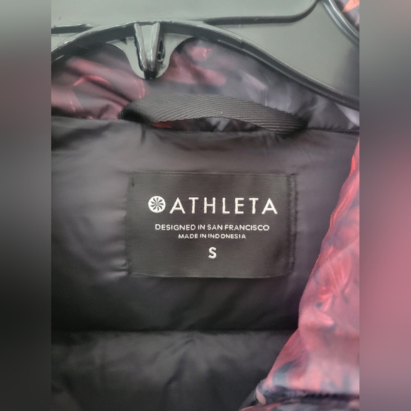 NWOT Athleta Downtown Printed Jacket Floral Antoinette Norwegian Grey Size Small - Picture 9 of 13